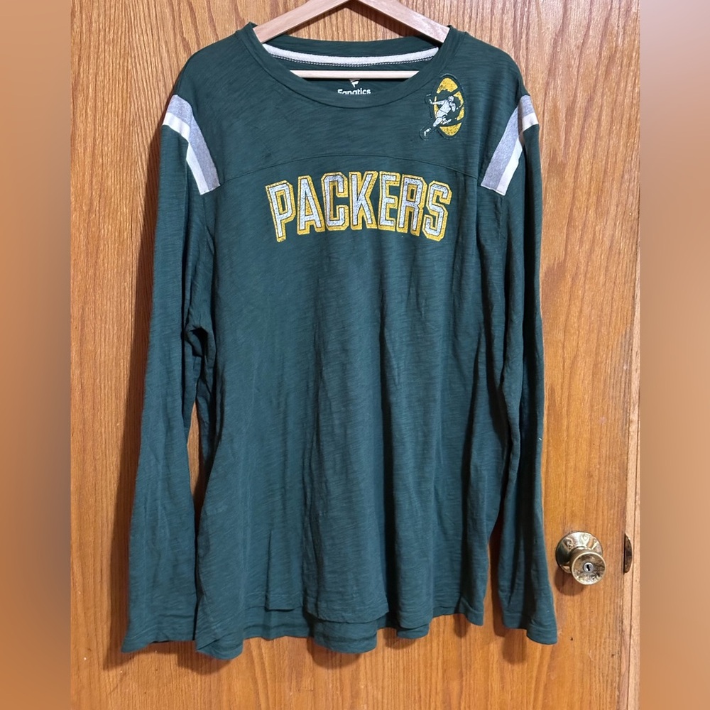 Fanatics Green Bay Packers men’s 2XL long sleeve green